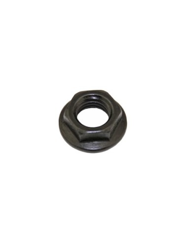 Cotterless 8mm Flanged Axle Nut Black.